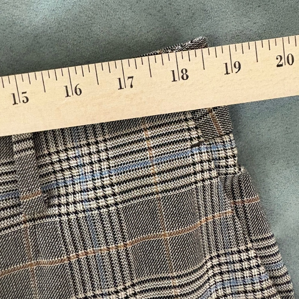 Talbots Southampton Straight Leg Dress Pants Size 16 Glen Plaid Fall Multi Work - Picture 10 of 14